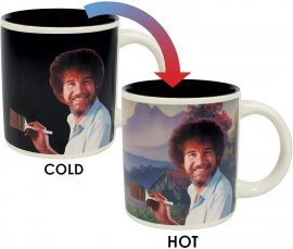 Bob Ross Heat Changing Mug
