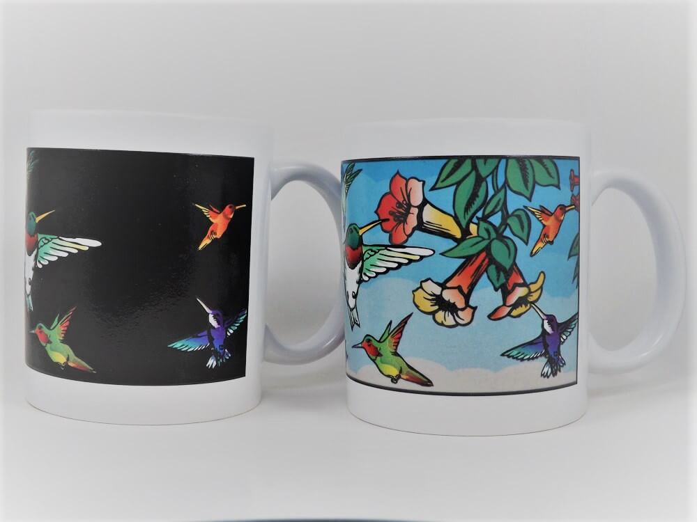 Hummingbird cup. Blue Wings – Mz Megz Designz