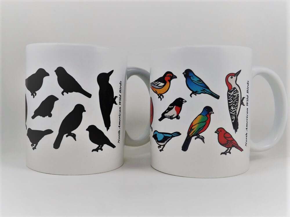 Birds on a Wire Heat-Changing Mug